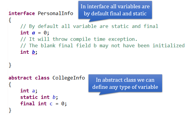 when to use abstract class and interface in java with real time example