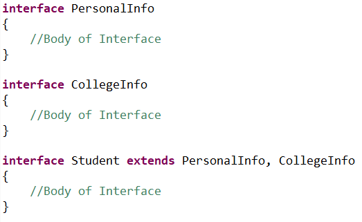 Extend Interfaces From Other Interfaces