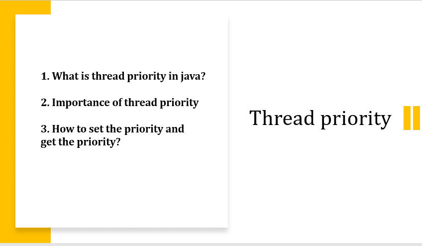Thread priority in java