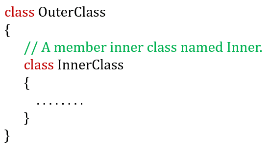 java member class