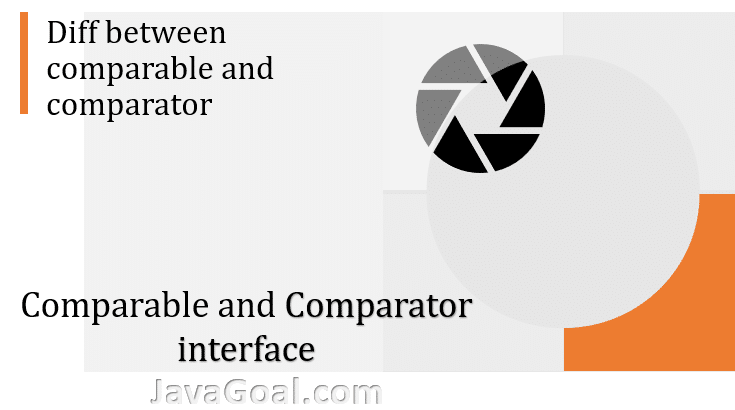 diff between comparable and comparator