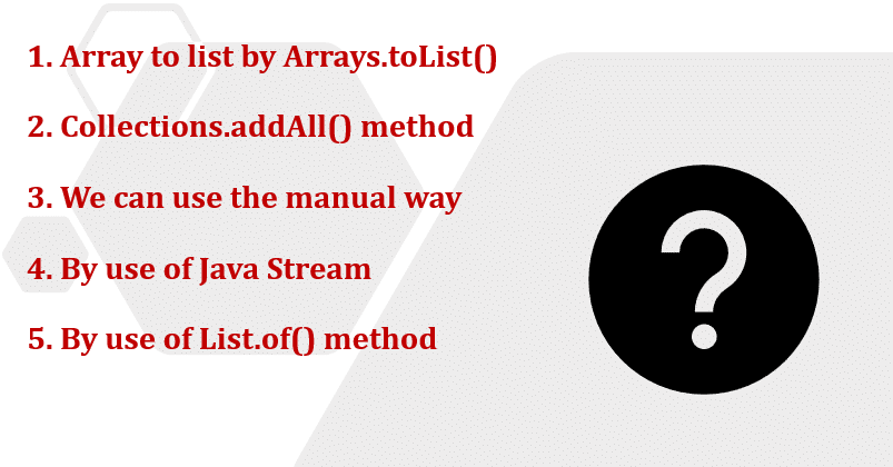 Array To List Java And Convert Java List To Array Javagoal